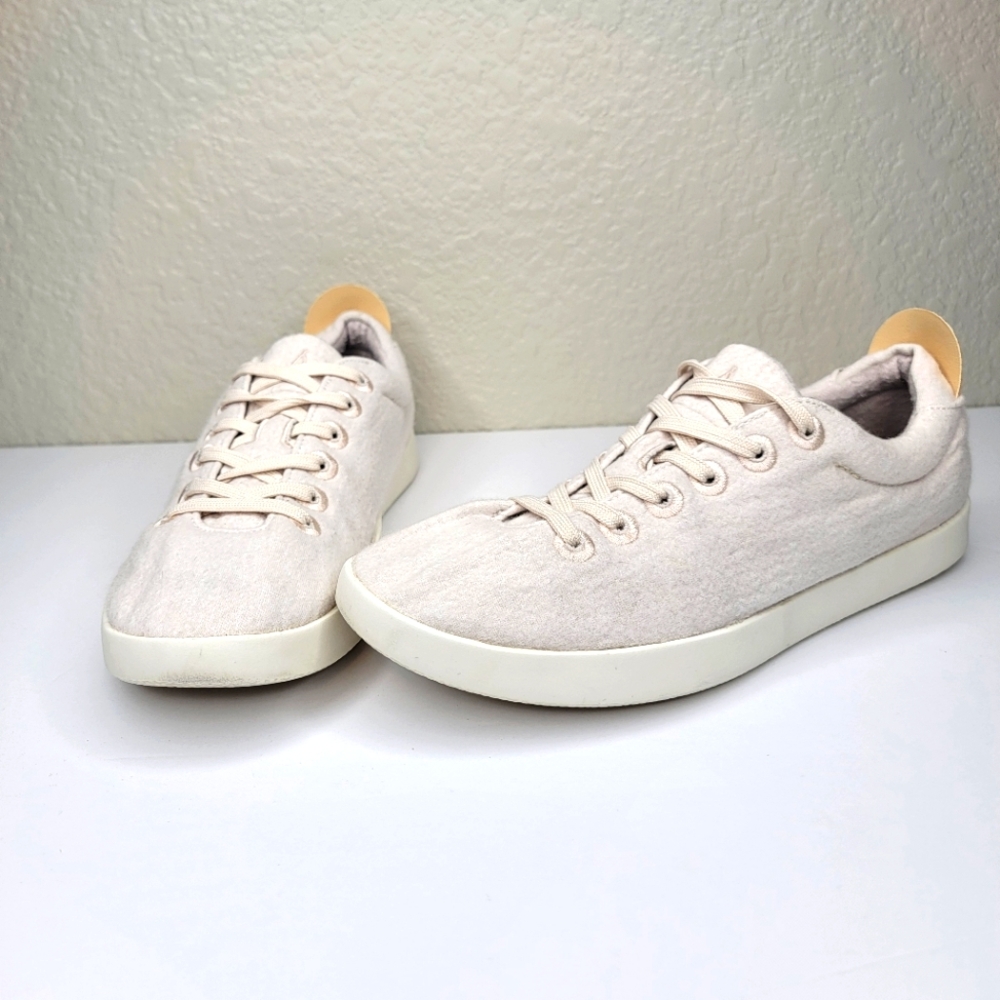 Allbirds Women's Beige Ivory Wool Pipers Almond Toe Sneakers Shoes Size 10